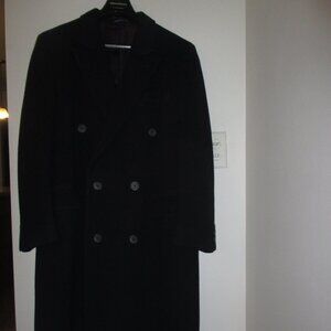 Men's full-length coat.